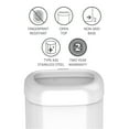 thumbnail image 5 of Ninestars 21.1 Ga/ 80 L Open Top Trash Can, White, 5 of 5