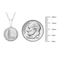 thumbnail image 5 of Diamond Initial Pendant Necklace in Sterling Silver, 5 of 5