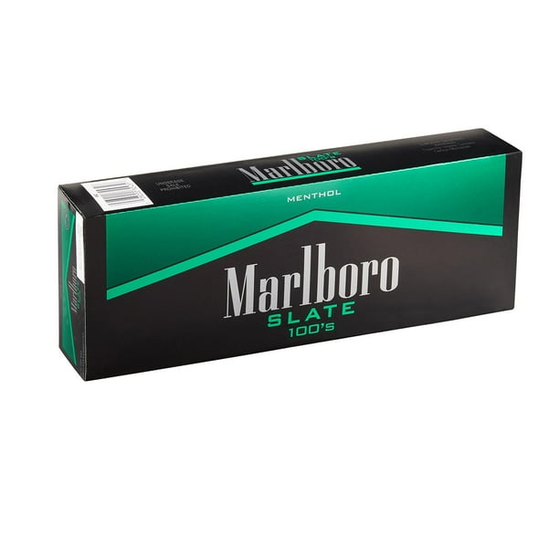how much are menthol cigarettes Marlboro Menthol Slate 100's Cigarette Box 20 ct., 10 pk