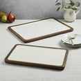 thumbnail interactive-video image 1 of Member's Mark Set of 2 Mango Wood Rectangular Serving Trays, 1 of 11