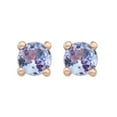 thumbnail image 2 of Round Cut Gemstone Stud Earrings in 14K Gold, 2 of 5