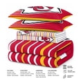thumbnail image 5 of Logo Brands Kansas City Chiefs Queen Bed-In-A-Bag Set, 5 of 5
