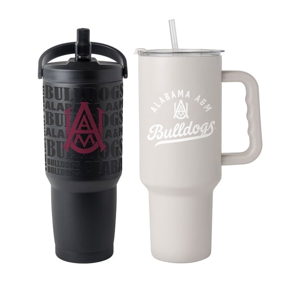 Logo Brands Alabama A&M Bulldogs Stainless Steel Tumbler Set