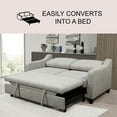 thumbnail image 3 of Marley Stain-Resistant Fabric Sleeper Sofa With Pullout Bed, 3 of 8