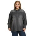 thumbnail image 1 of Nine West Women's Plus Denim Top, 1 of 8