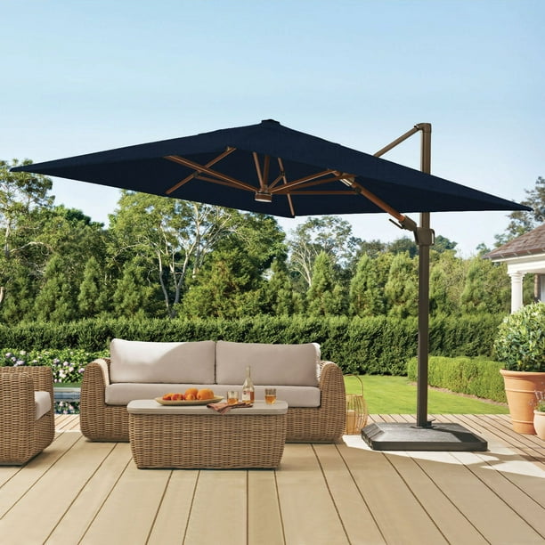 Member's Mark 10' x 10' Cantilever Offset Umbrella with Sunbrella Fabric