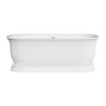 thumbnail image 1 of details by Becki Owens Freestanding Bathtub with Center Drain in Glossy White, 67" L x 31.5" W x 23.5" H, 1 of 13