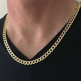 thumbnail image 3 of Curb Chain Necklace in Solid 14K Gold, 3 of 6