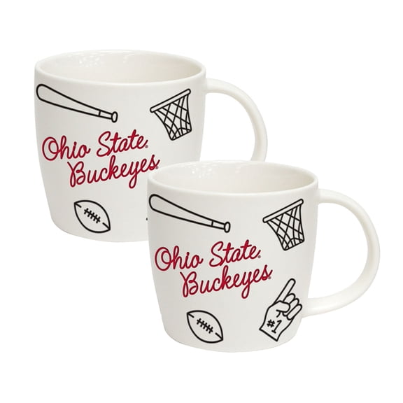 Logo Brands Ohio State Buckeyes 18oz Playmaker Mug Bundle