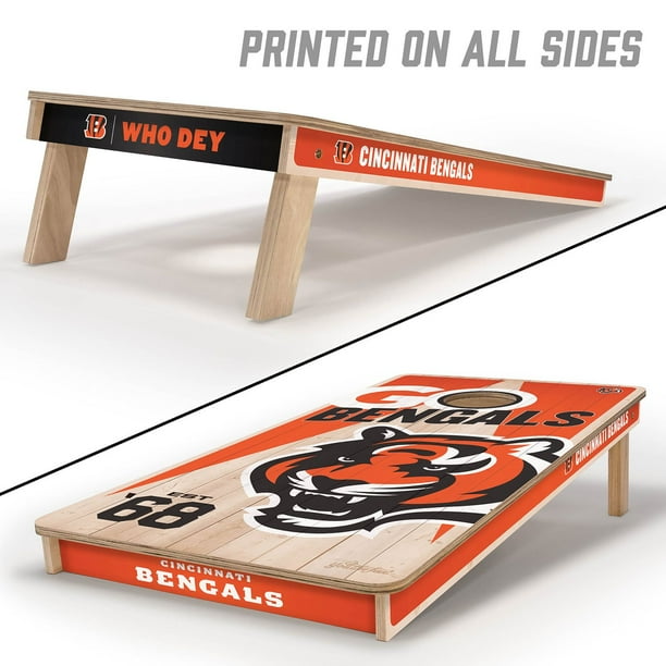 YouTheFan Cincinnati Bengals 2'x4' Cornhole Board Set - Samsclub.com
