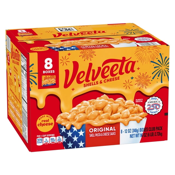 Velveeta Shells & Cheese Original, 12 oz., 8 pk. - Samsclub.com