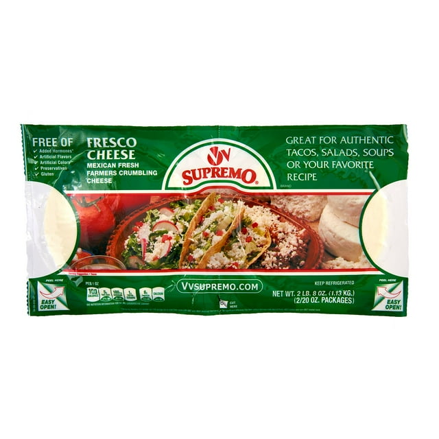 V&V Supremo Queso Fresco Fresh Crumbling Cheese 20 oz. ea., 2 pk.