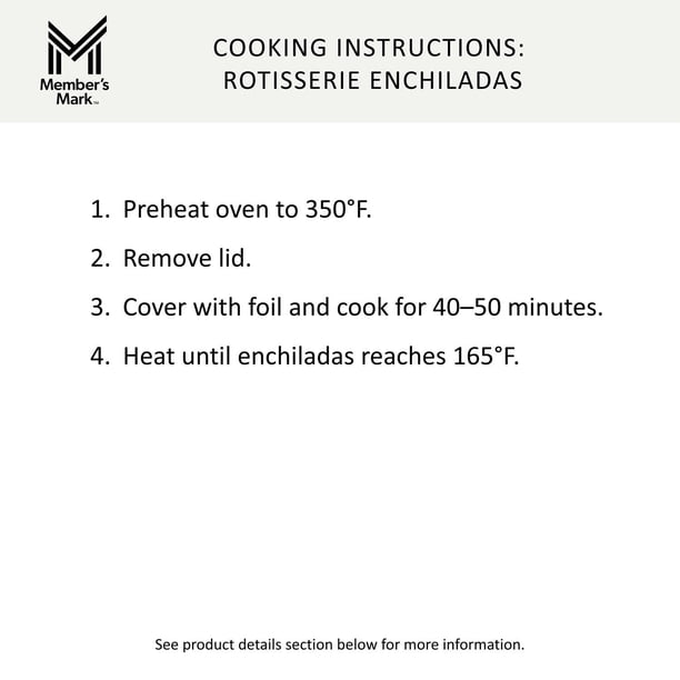 Member's Mark Rotisserie Chicken Enchiladas, priced per pound