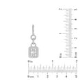 thumbnail image 6 of 1.60 C.T. TW Baguette and Round Cut Diamond Dangle Earrings in 14K Gold, 6 of 6