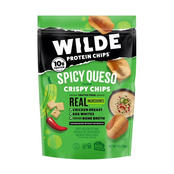 WILDE Protein Chips Spicy Queso, 7 oz.