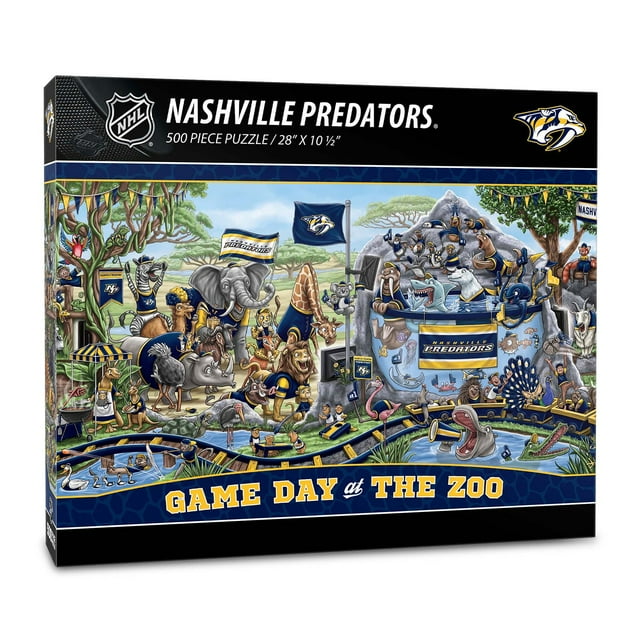 YouTheFan NHL Game Day At The Zoo 500pc Puzzle, Assorted Teams