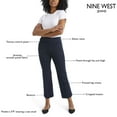 thumbnail image 4 of Nine West Women's Flare Ponte Pants, 4 of 9