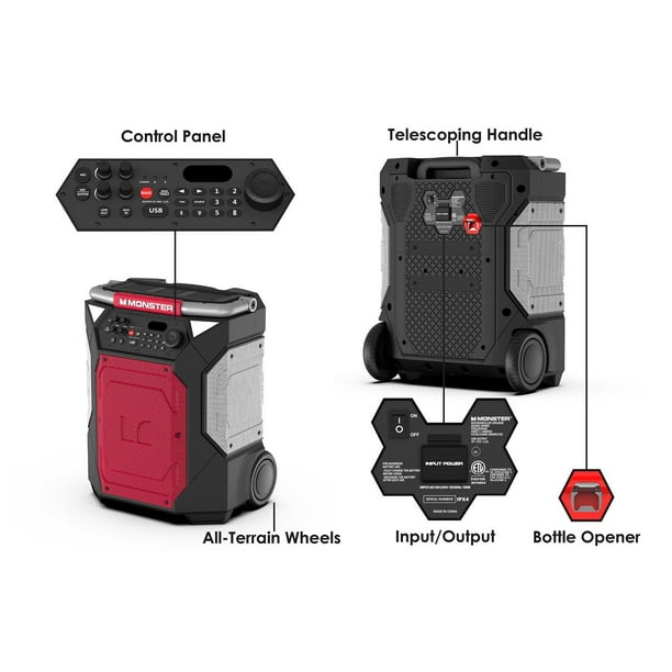 Monster Rockin Roller 360 Portable Indoor/Outdoor Bluetooth