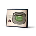 thumbnail image 1 of YouTheFan Auburn Tigers 17"x13" 3D 5 Layer Stadium View Wall Art, 1 of 5
