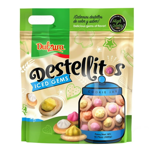 Dulzura Borincana Destellitos Iced Gem Cookies, 13.75 oz.