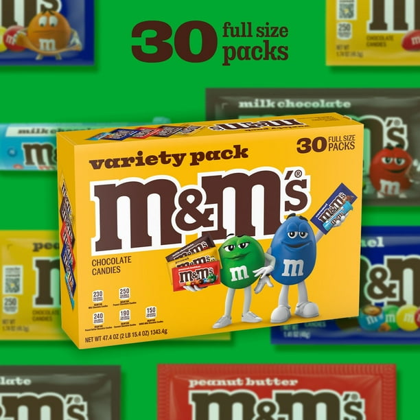 M&M'S Variety Pack Chocolate Candy, Full Size, 30 pk. - Samsclub.com