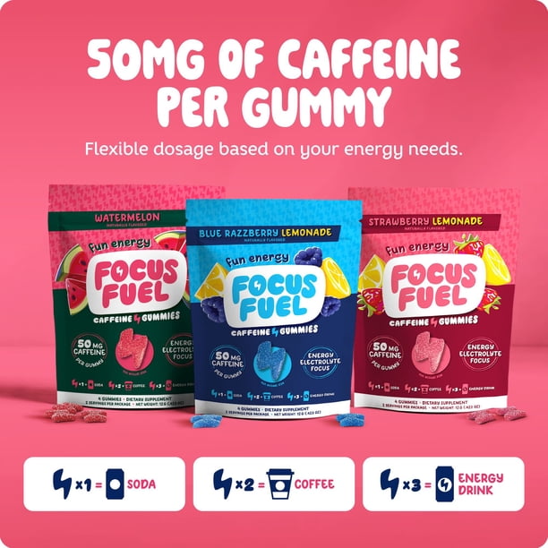 FocusFuel Variety Pack Caffeine Gummies, 4 ct., 15 pk. - Samsclub.com