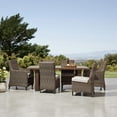 thumbnail image 1 of Member's Mark Colton Dining Set with Slat Top Table and Sunbrella Fabric, 7pc, 1 of 9