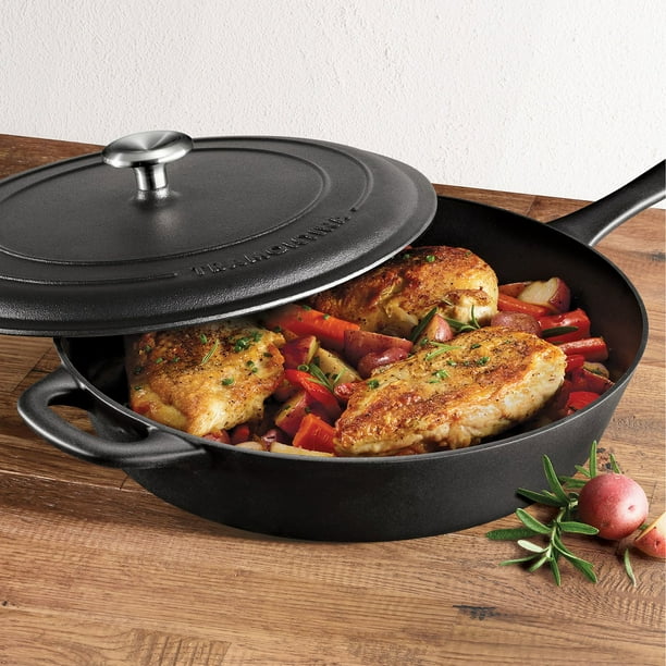 Tramontina Covered Seasoned Cast Iron Skillet