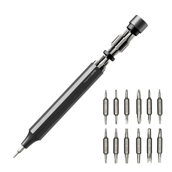 HOTO 24-in-1 Precision Manual Screwdriver Tool, Magnetic,  EDC Pen Screwdriver for Eyeglasses, Electronics, Watches, Phones, Laptops, Cameras, Assorted Colors
