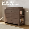 thumbnail image 3 of Graco Read-with-Me 3 Drawer Chest with Bookshelves and Removable Changing Topper, Choose Color, 3 of 9