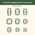 thumbnail image 3 of Vego Garden 17" Tall Classic 9 in 1 Raised Garden Bed Kit, 3 of 8