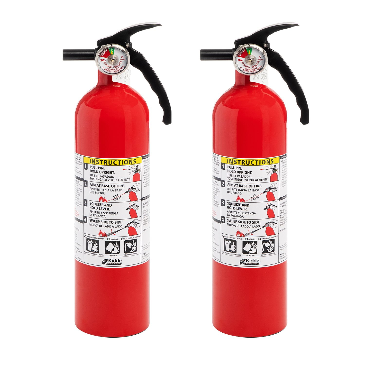 Kidde Twin Pack Fire Extinguisher, Rated 1A10BC - Samsclub.com