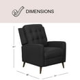 thumbnail image 4 of Indio Mid-Century Fabric Pushback Recliner, Assorted Colors, 4 of 13