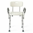 thumbnail image 2 of Medline Bath Bench with Back and Padded Arms, White, 2 of 5