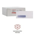 thumbnail image 4 of Universal #10 Security Tinted Window Business Envelope, V-Flap, White, 500ct., 4 of 10