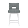 thumbnail image 12 of HH2 Home Upholstered Key Back Wood Adjustable Height Swivel Bar Stool, 12 of 19