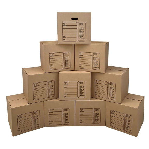 UBMOVE Pack of 10 Premium Medium Moving Boxes 18"x18"x16"