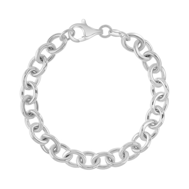 High Polish Cable Chain Bracelet in Sterling Silver