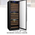 thumbnail image 4 of Lanbo 24 Inch 143 Bottle Triple Zone Wine Cooler Fridge, 4 of 16
