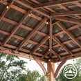 thumbnail image 5 of Backyard Discovery 14' x 10' Cordova Gazebo with Electric (Dark Brown), 5 of 10