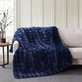 thumbnail image 1 of Member's Mark Faux Fur Bubble Throw Blanket, 60" x 70", 1 of 3