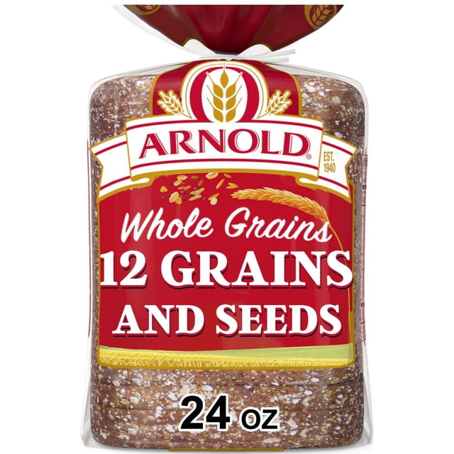 Arnold Whole Grains 12 Grains and Seeds Bread, 24 oz.