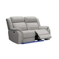 thumbnail image 18 of Tristan 3pc Fabric Power Reclining Set with Heat and Massage, Gray, 18 of 23