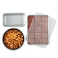 thumbnail image 1 of Nordic Ware Naturals Set: 9" x 13" Cake Pan with Lid, 9" Round Cake Pan, 1.5 lb. Loaf Pan, 1 of 10