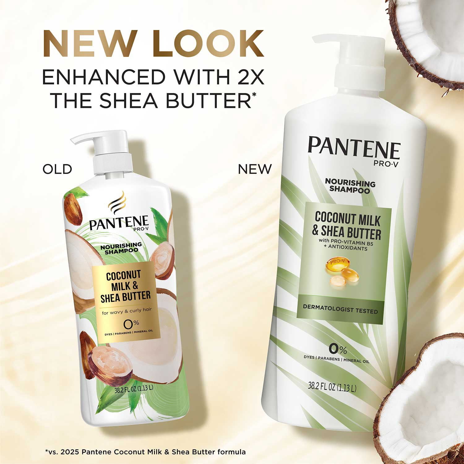 Pantene Pro-V Nourishing Coconut Milk & Shea Butter Shampoo, 38.2 fl. oz.