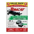 thumbnail image 1 of Tomcat Rat & Mouse Killer, Child & Dog Resistant, Disposable Station Value Pack - 2 Pre-filled Disposable Bait Stations, 1 of 11