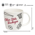 thumbnail image 3 of Logo Brands Ohio State Buckeyes 18oz Playmaker Mug Bundle, 3 of 4