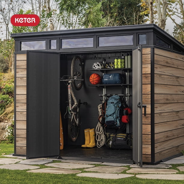 Keter 9' x 7' Signature Collection Resin Outdoor Shed - Samsclub.com