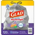 thumbnail image 9 of Glad ForceFlex MaxStrength Tall Kitchen Drawstring Trash Bags, Gain Lavender with Febreze Freshness, 13 Gallon, 120 ct., 9 of 9