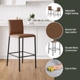 thumbnail image 5 of HH2 Home Bronte Metal Upholstered Adjustable Height Bar Stool, 5 of 23